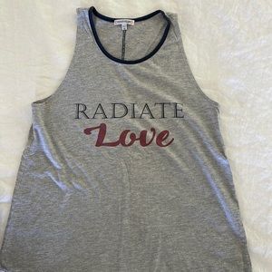 PJ Salvage Radiate Love Tank Top Red Blue Gray